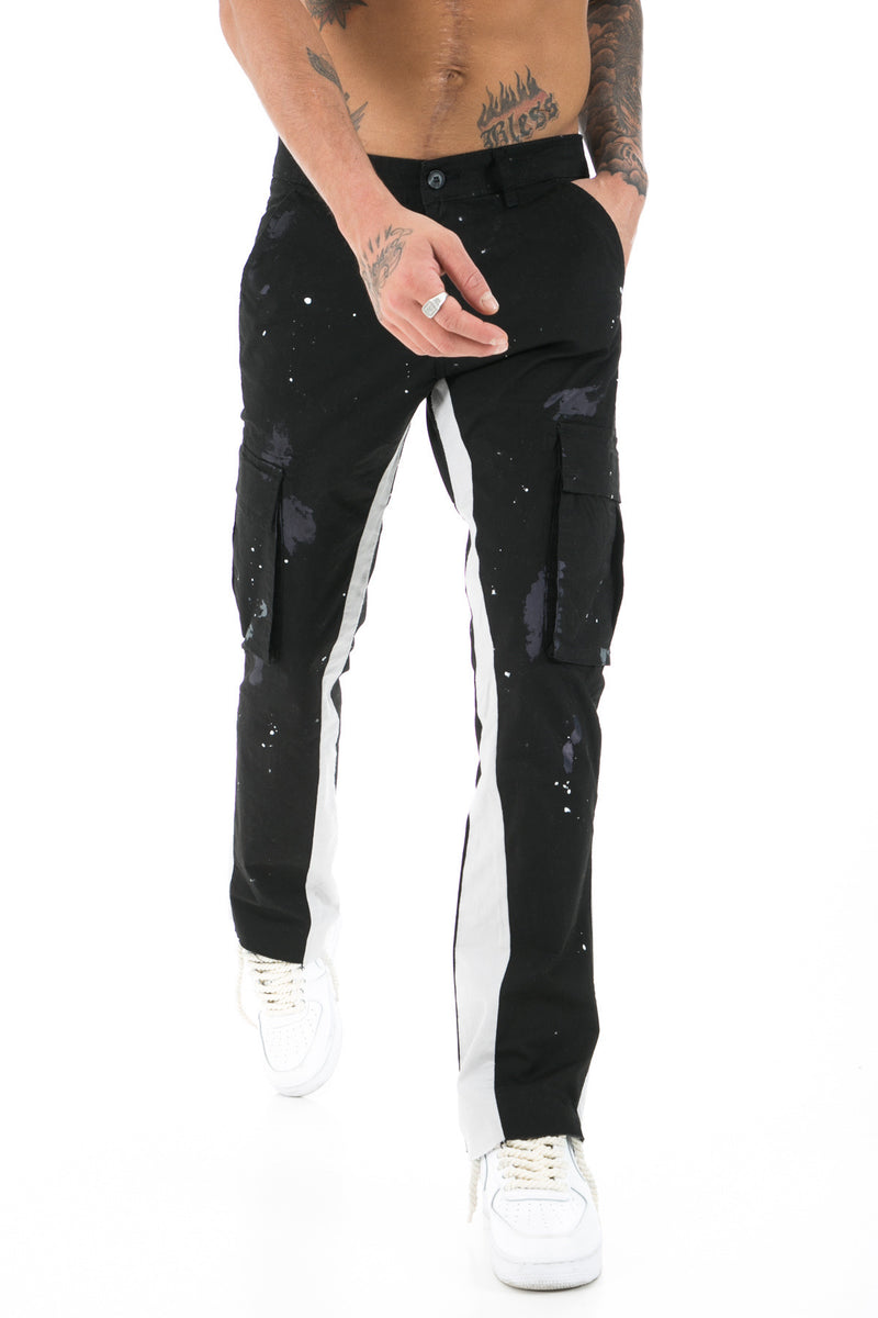 Flared Cargobroek Stretch Jeans Met Cargo Zakken Voor Heren - Spectrum