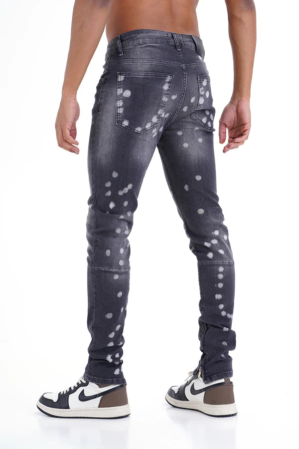 THE ROMA FLARED JEANS - MET SPATS