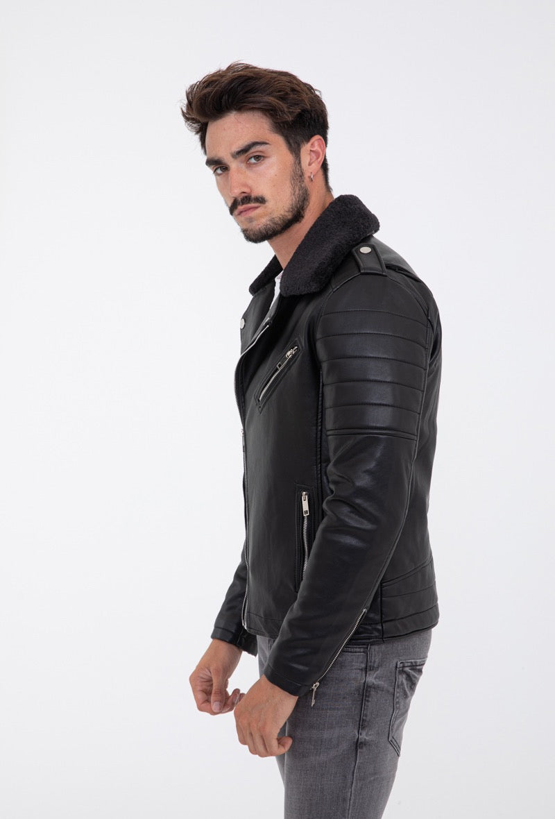 The Nimra Leather Jacket - Leren Jack voor Heren - Herenkleding Vibes Fashion