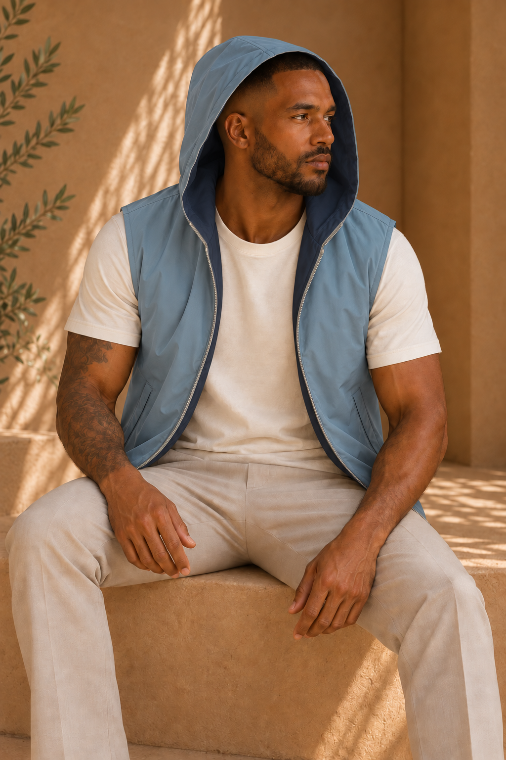 THE LUCIO HOODED GILET