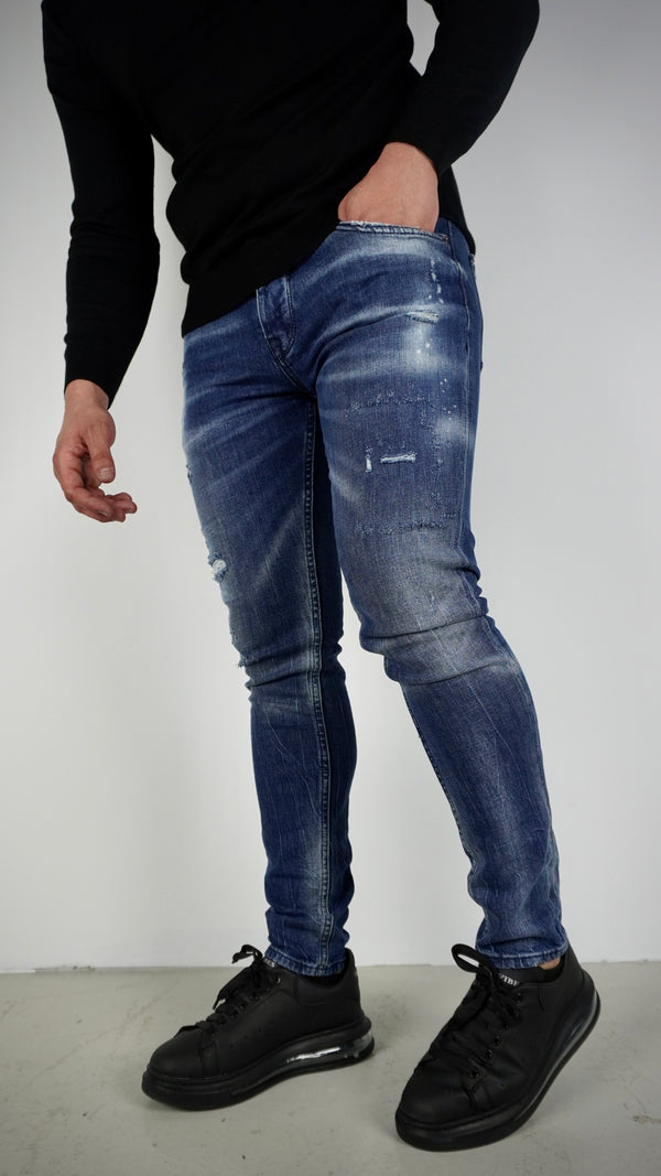 DutchVibes Plus Size 'Jupiter' Slim Fit Stretch Jeans Voor Heren