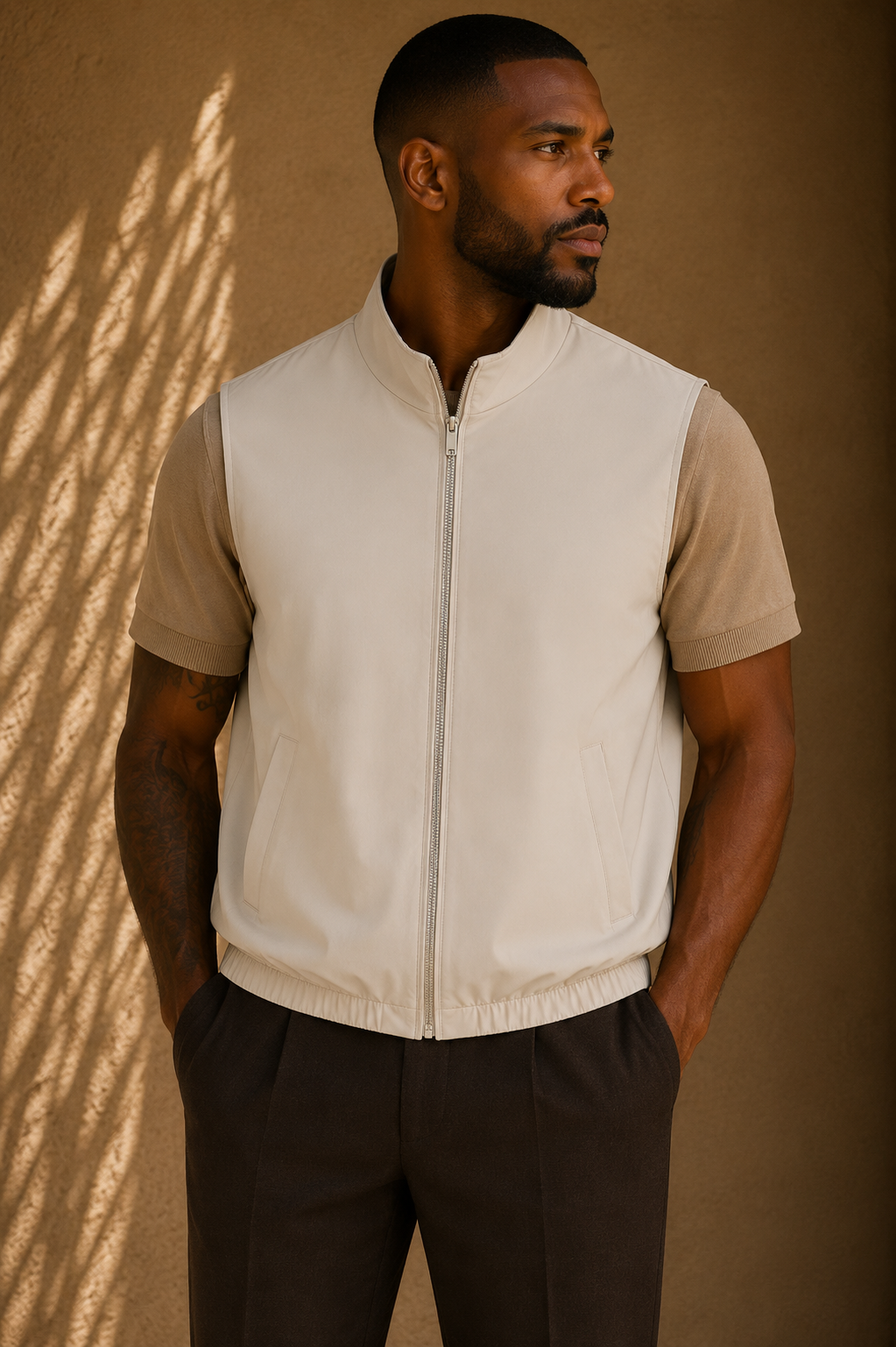 THE LINNEN DUBBELZIJDIG GILET