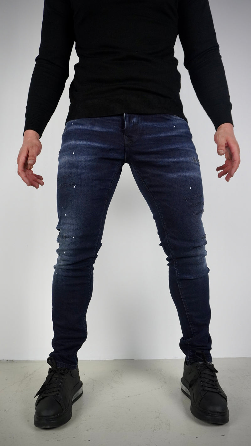 DutchVibes Plus Siz Slim Fit Stretch Jeans Voor Heren - Mercurius