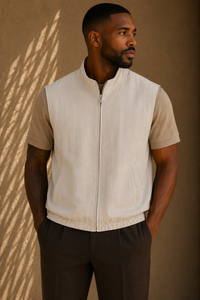 THE LINNEN DUBBELZIJDIG GILET
