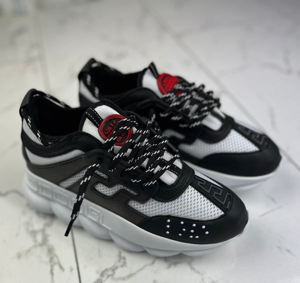 'Dutchvibes Black&White' Sneakers voor Heren