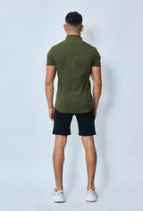 THE IBIZA OVERHEMD - SLIM FIT BLOUSE MET KORTE MOUWEN (8343378166098)