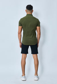 THE IBIZA OVERHEMD - SLIM FIT BLOUSE MET KORTE MOUWEN (8343378166098)