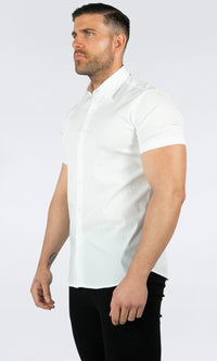 THE IBIZA OVERHEMD - SLIM FIT BLOUSE MET KORTE MOUWEN (8343378166098)