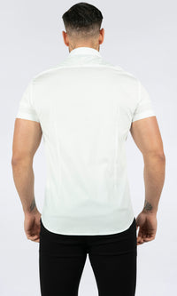 THE IBIZA OVERHEMD - SLIM FIT BLOUSE MET KORTE MOUWEN (8343378166098)