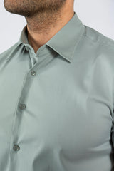 THE IBIZA OVERHEMD - SLIM FIT BLOUSE MET KORTE MOUWEN (8343378166098)