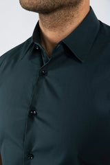 THE IBIZA OVERHEMD - SLIM FIT BLOUSE MET KORTE MOUWEN (8343378166098)