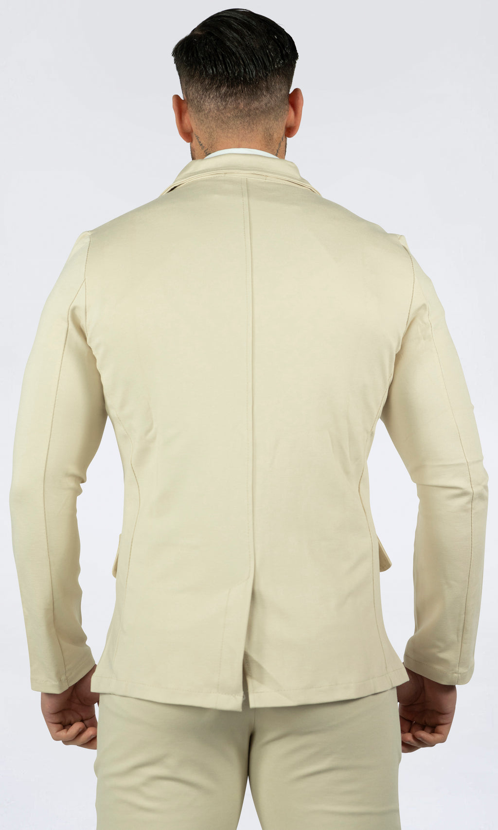 Mannen Slim Fit Pak Formele Bruiloft Bruidegom Prom 3-delige Set, Steen Beige, 58 Mannen Slim Fit Pak Formele Bruiloft Bruidegom Prom 3-delige Set, Steen Beige, 58