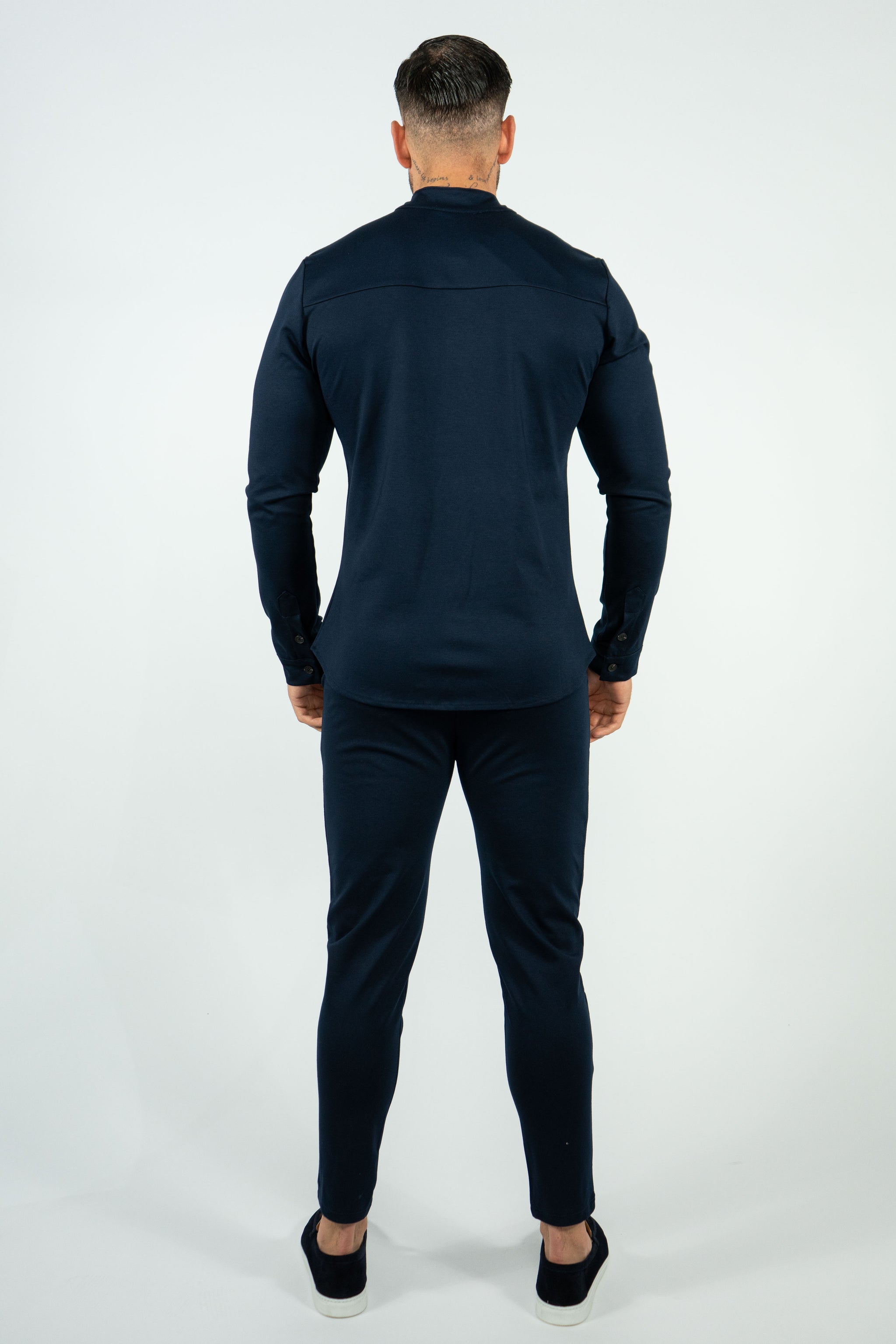 THE AZVA COMBI SET - RONDE KRAAG & STRETCH PANTALON (6879500959827)