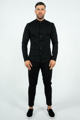 THE AZVA COMBI SET - RONDE KRAAG & STRETCH PANTALON (6879500959827)