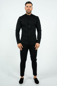 THE AZVA COMBI SET - RONDE KRAAG & STRETCH PANTALON (6879500959827)