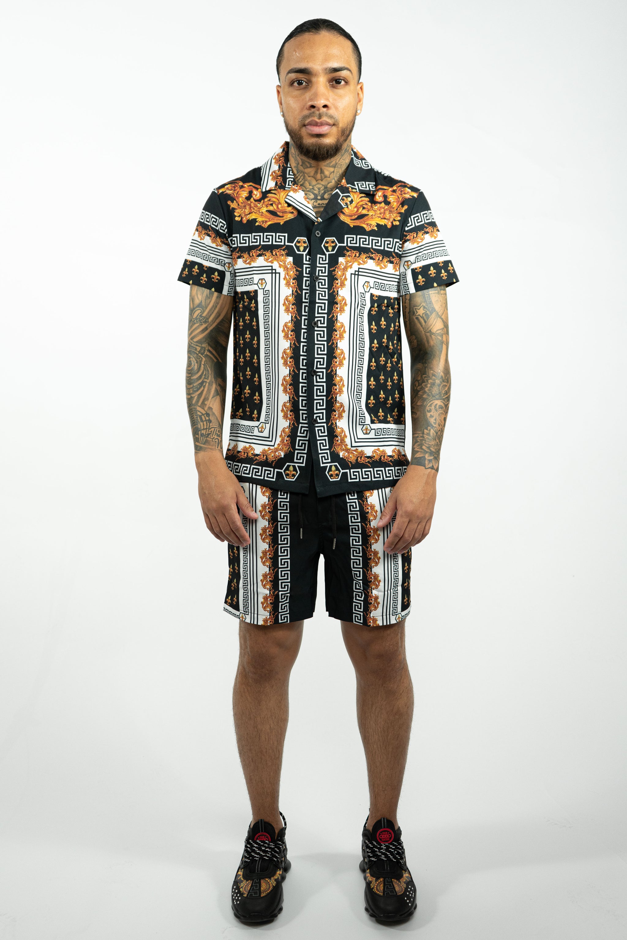 THE MEDELLIN ZOMERSET - EXCLUSIEVE DESIGN OVERHEMD EN KORTE BROEK (8932333781330)