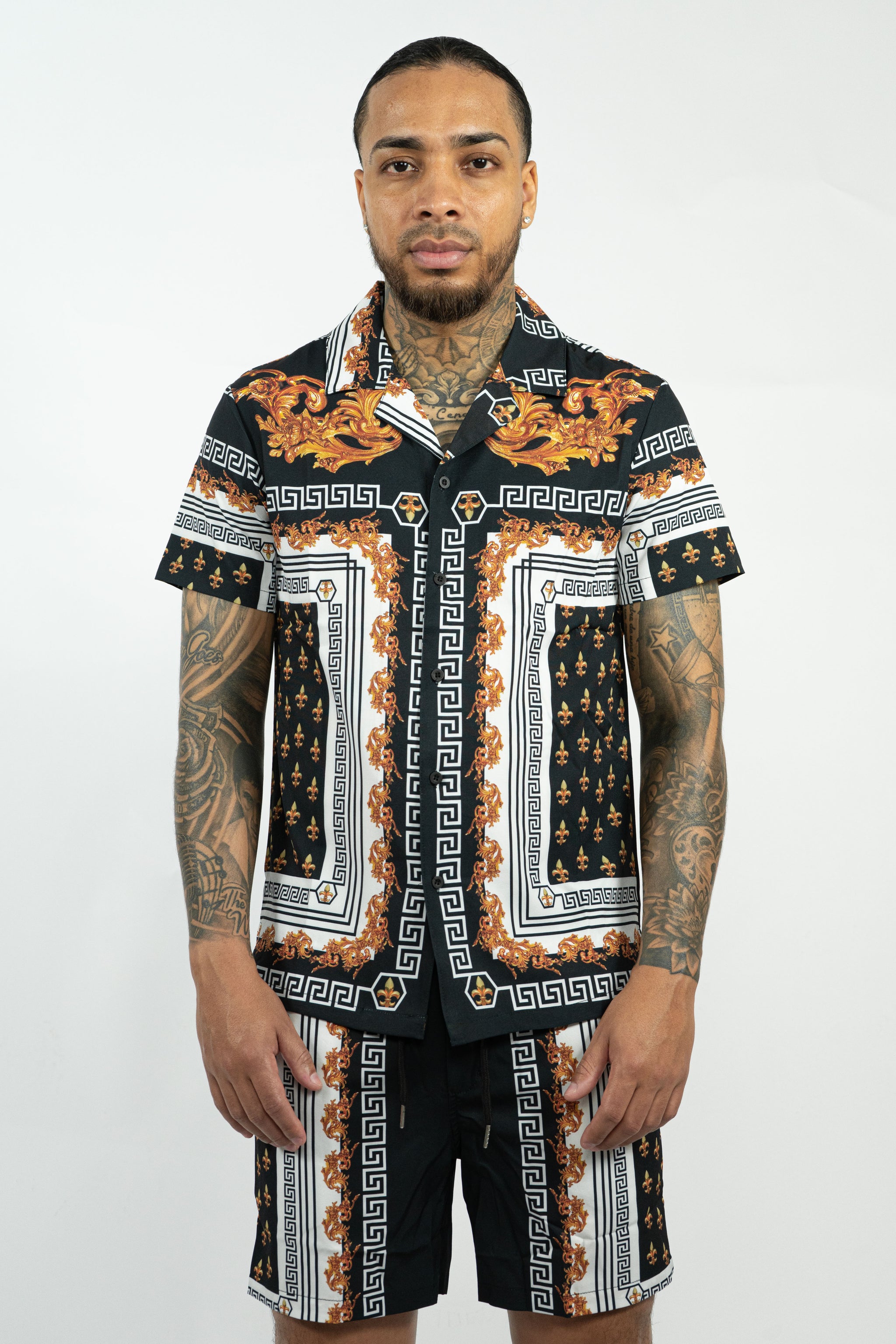 THE MEDELLIN ZOMERSET - EXCLUSIEVE DESIGN OVERHEMD EN KORTE BROEK (8932333781330)