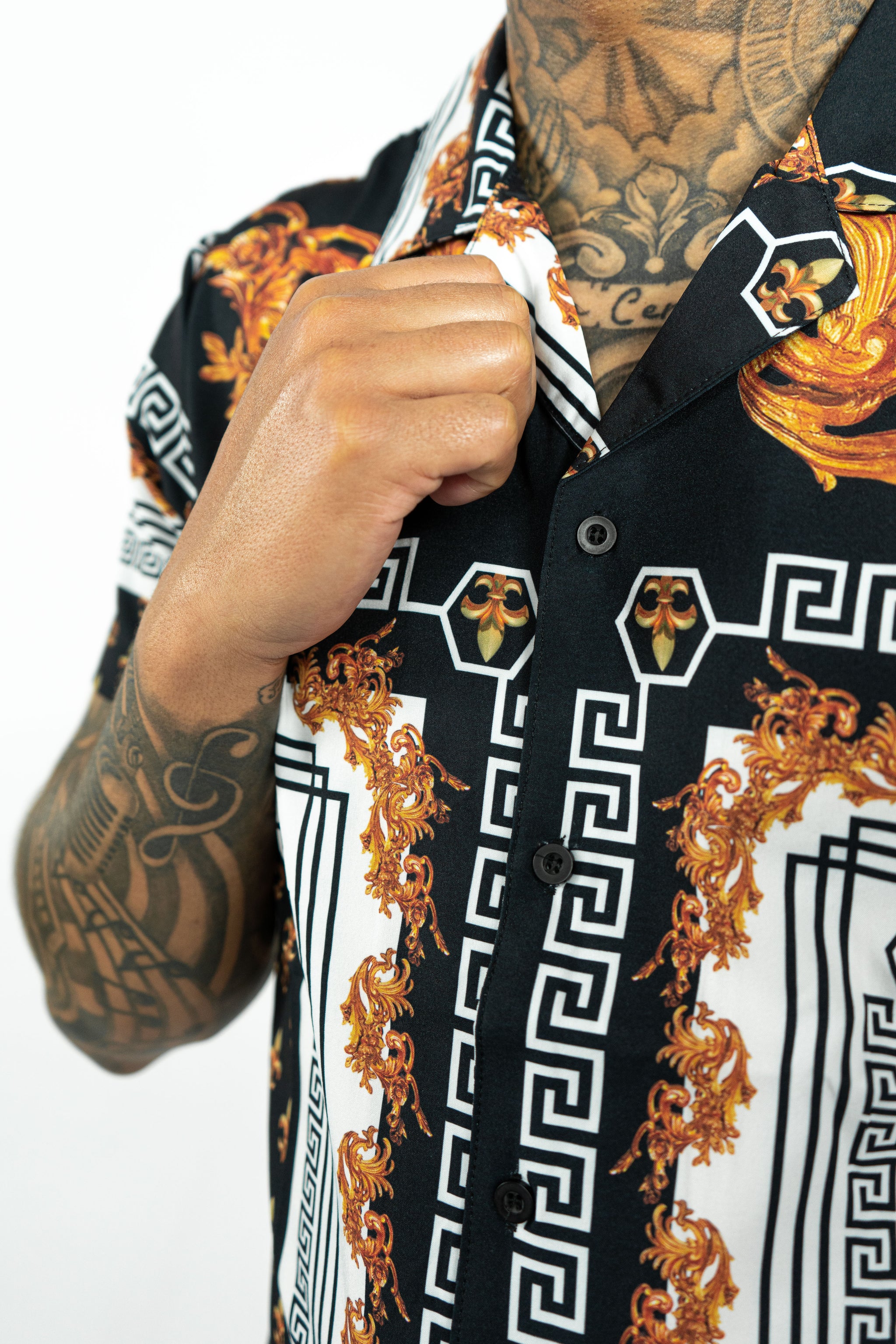 THE MEDELLIN ZOMERSET - EXCLUSIEVE DESIGN OVERHEMD EN KORTE BROEK (8932333781330)