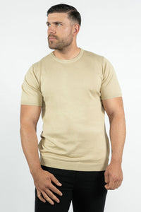 THE LUCA - KNITTED SLIM FIT T SHIRT (8722933612882)