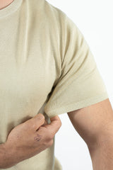 THE LUCA - KNITTED SLIM FIT T SHIRT (8722933612882)