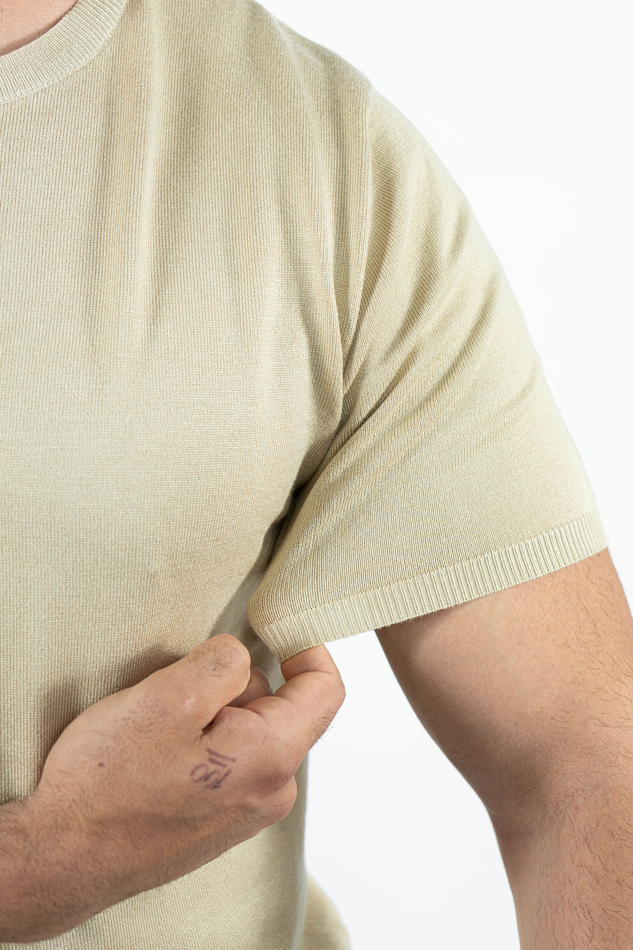 THE LUCA - KNITTED SLIM FIT T SHIRT (8722933612882)