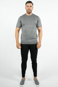 THE LUCA - KNITTED SLIM FIT T SHIRT (8722933612882)
