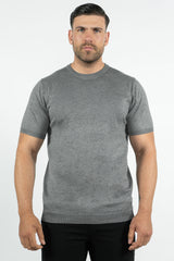 THE LUCA - KNITTED SLIM FIT T SHIRT (8722933612882)