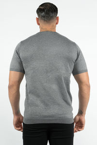 THE LUCA - KNITTED SLIM FIT T SHIRT (8722933612882)