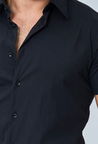 THE IBIZA OVERHEMD - SLIM FIT BLOUSE MET KORTE MOUWEN (8343378166098)