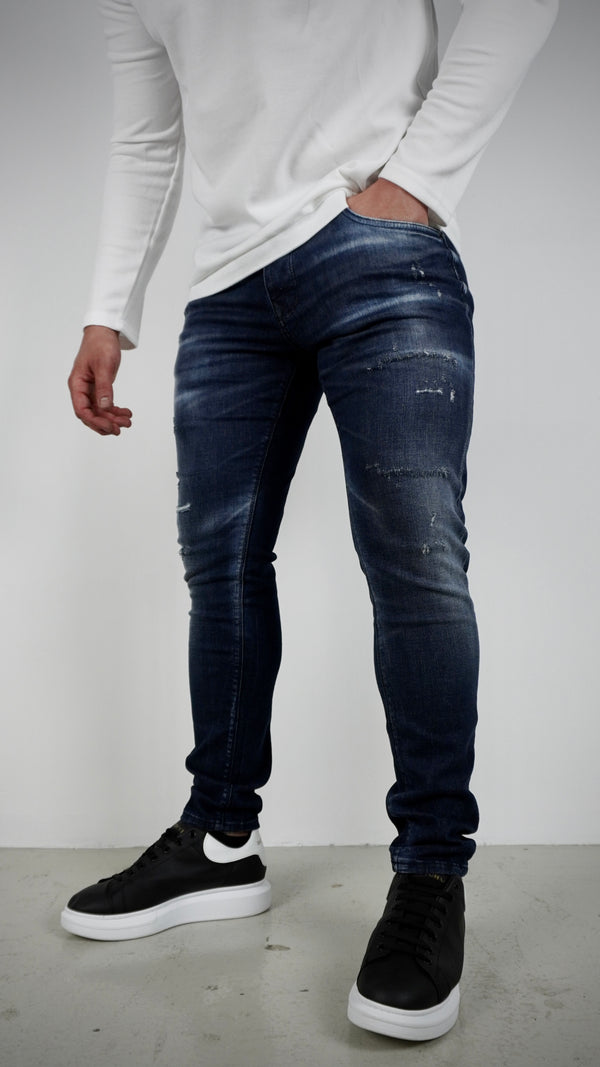 DutchVibes Plus Size 'Nuvantis' Slim Fit Stretch Jeans Voor Heren