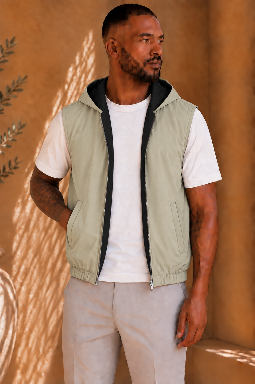 THE LUCIO HOODED GILET