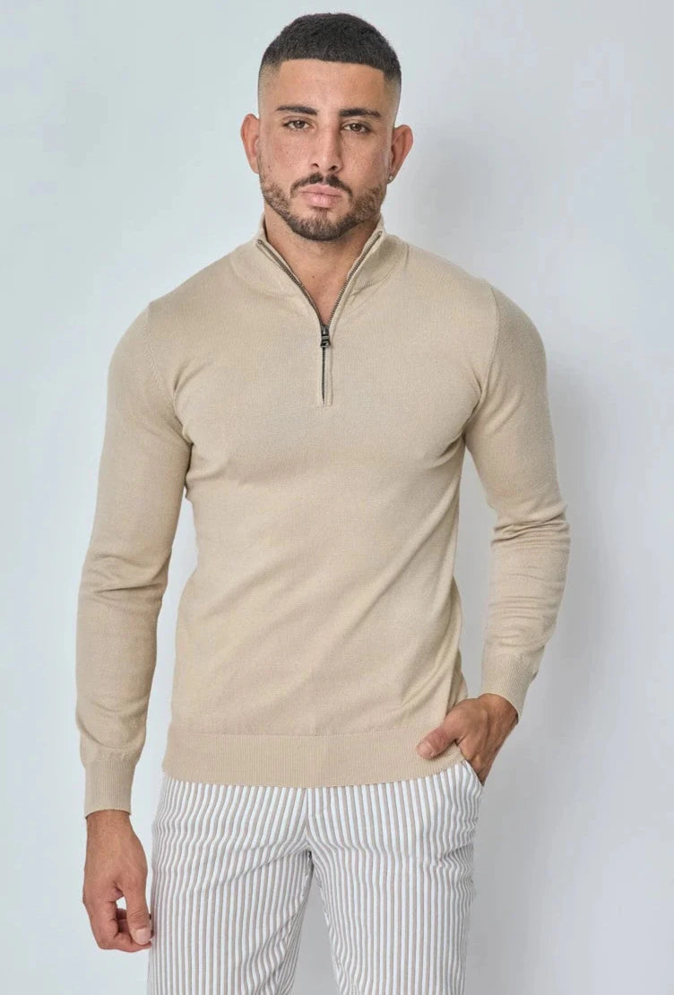 THE BARON ZIPPED TURTLENECK