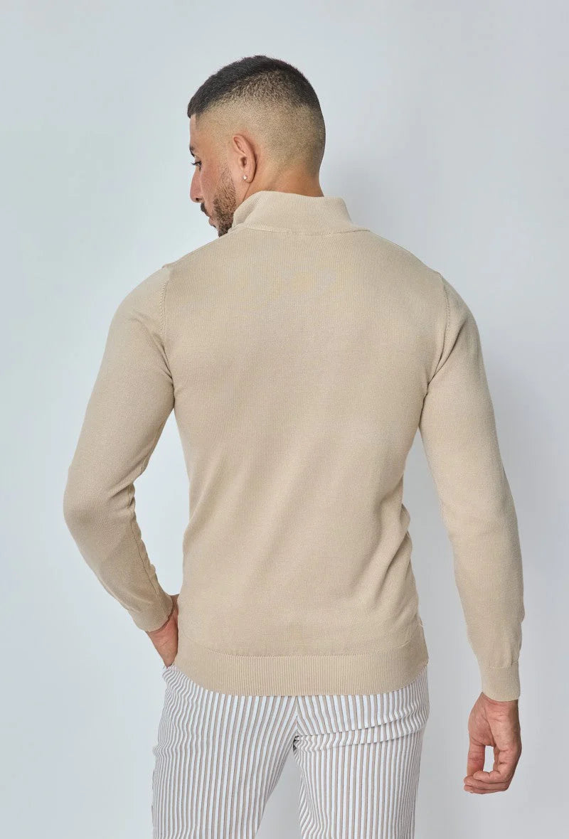 THE BARON ZIPPED TURTLENECK