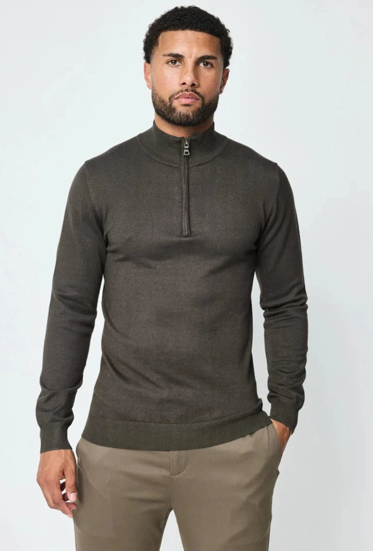 THE BARON ZIPPED TURTLENECK