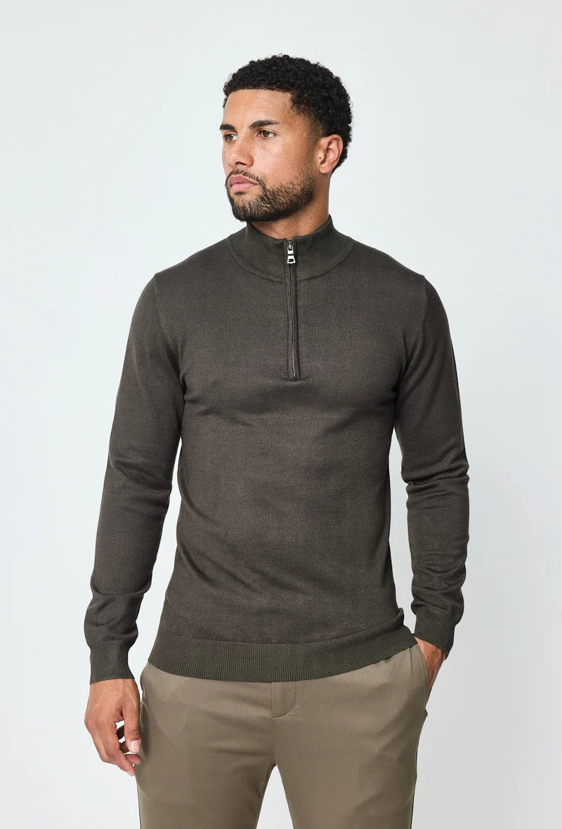 THE BARON ZIPPED TURTLENECK