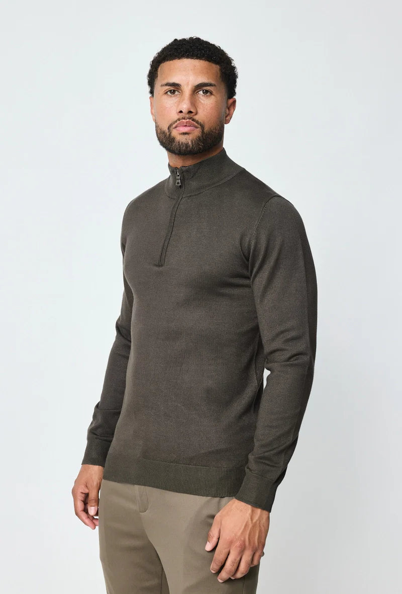 THE BARON ZIPPED TURTLENECK