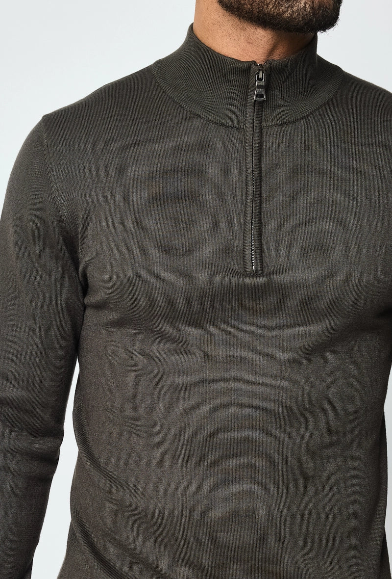 THE BARON ZIPPED TURTLENECK