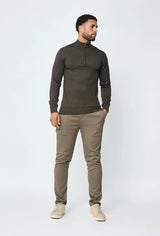 THE BARON ZIPPED TURTLENECK