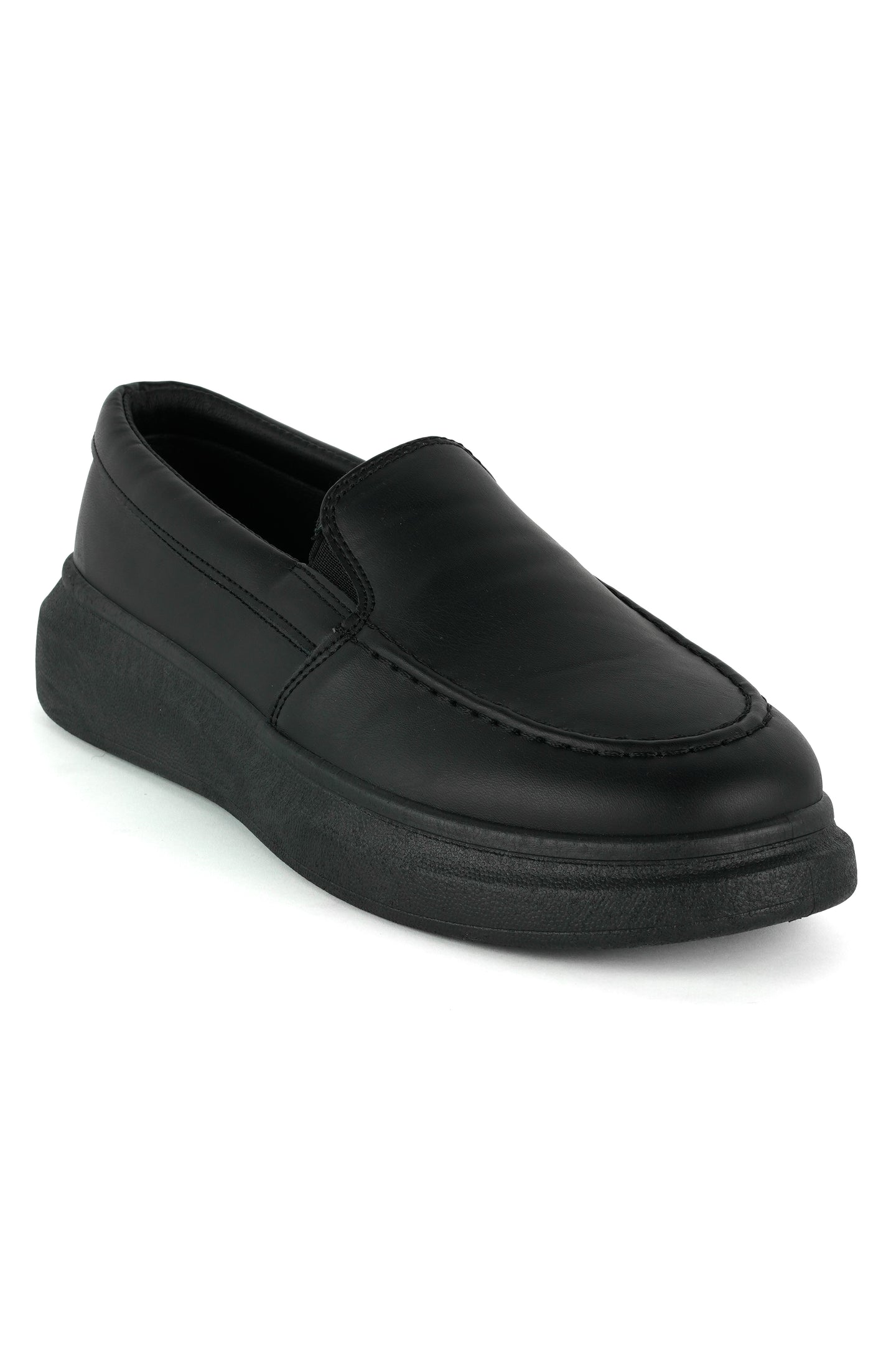 THE LEEDS LEREN INSTAPPERS - MET ZACHTE VOETKUSSEN EN HOGE ZOOL - Herenkleding Vibes Fashion (8688663036242)