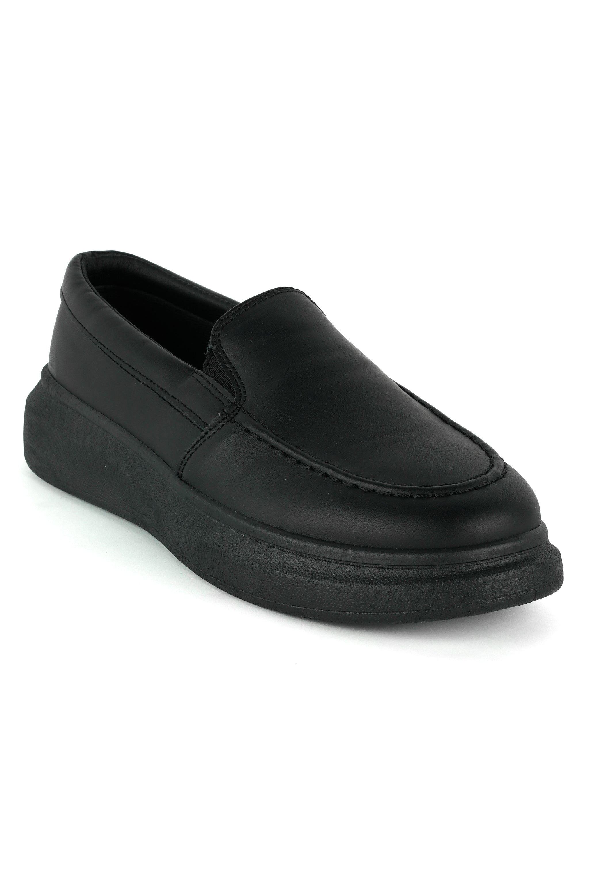 THE LEEDS LEREN INSTAPPERS - MET ZACHTE VOETKUSSEN EN HOGE ZOOL - Herenkleding Vibes Fashion (8688663036242)