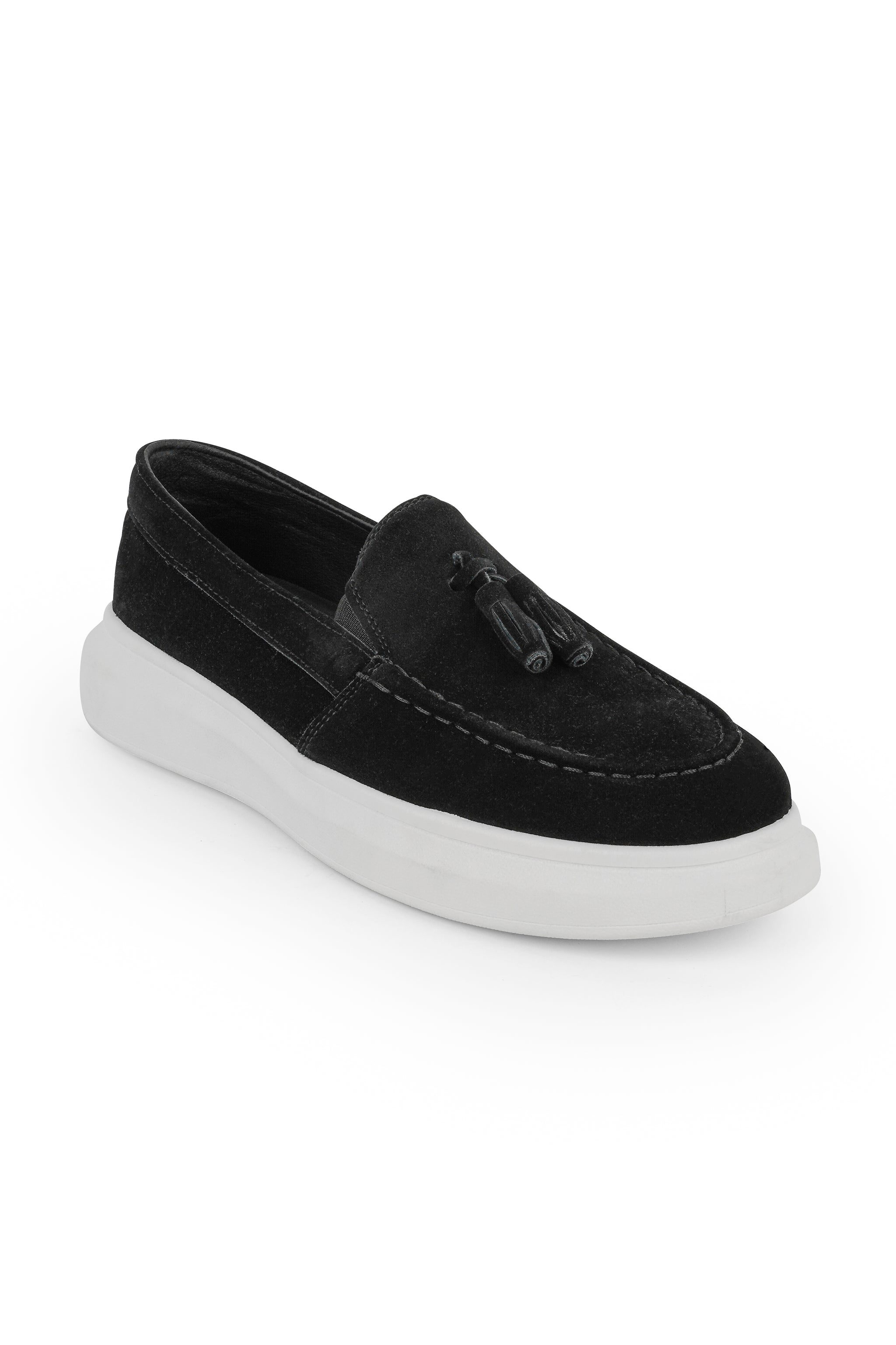 THE IVES INSTAPPER - SUEDE LOAFER MET STRIK EN HOGE ZOOL (8688678895954)