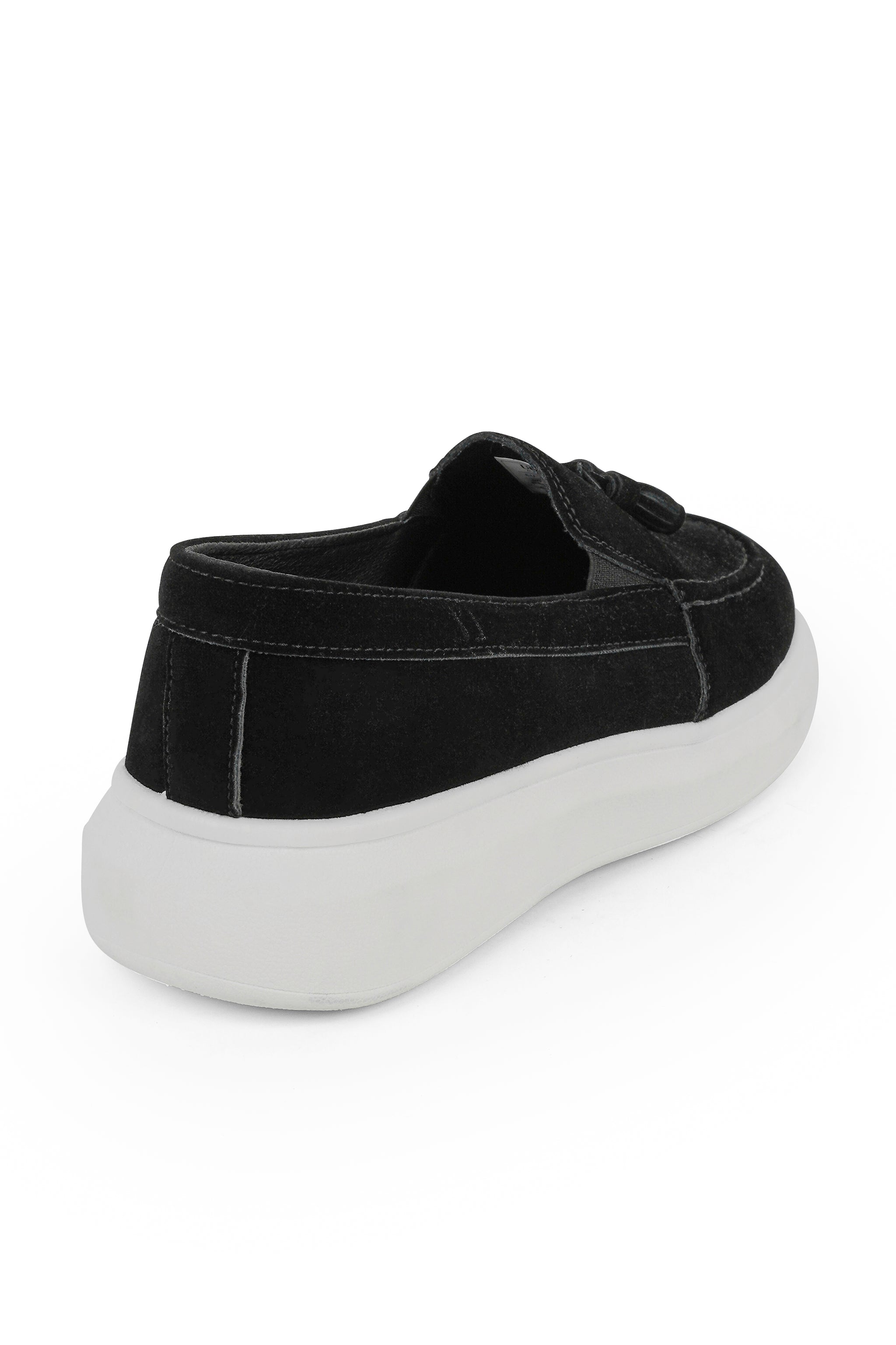 THE IVES INSTAPPER - SUEDE LOAFER MET STRIK EN HOGE ZOOL (8688678895954)