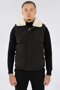 THE AVELINO FUR COLLAR BODYWARMER