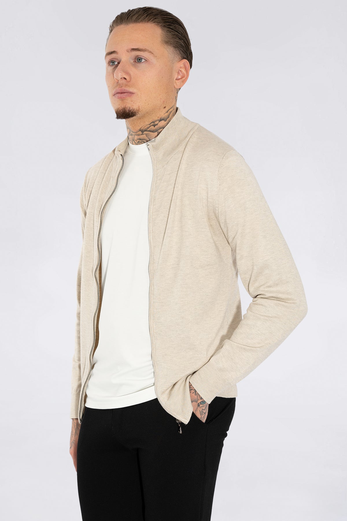 THE BELFORT FULL ZIP SWEATER