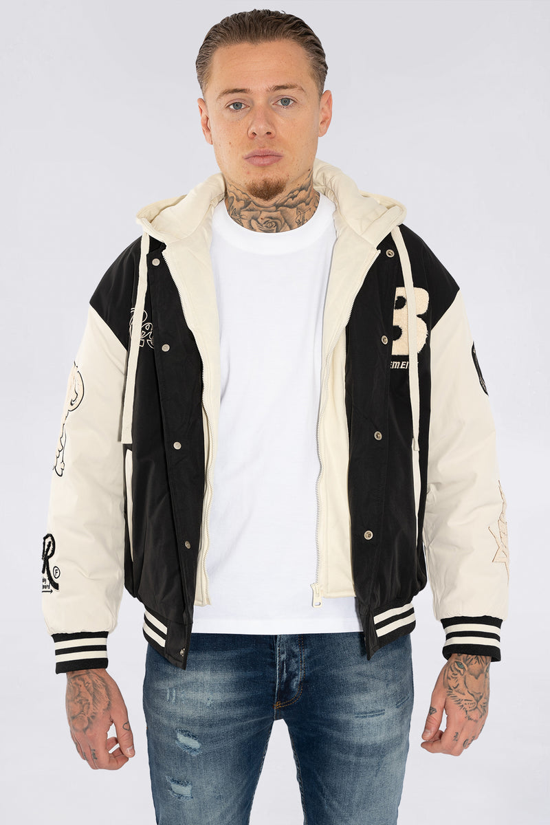 THE RELLFAST HOODED BASEBALL JACKET