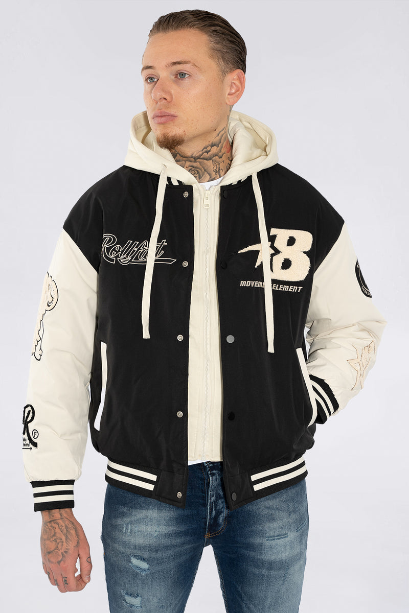 THE RELLFAST HOODED BASEBALL JACKET