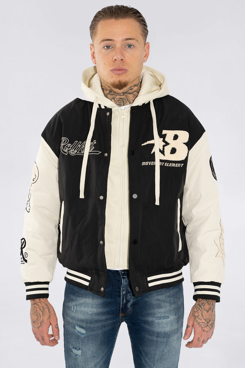 THE RELLFAST HOODED BASEBALL JACKET