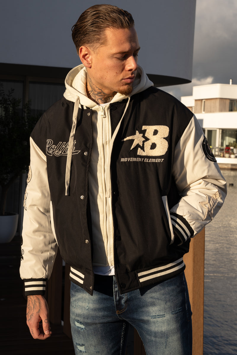 THE RELLFAST HOODED BASEBALL JACKET