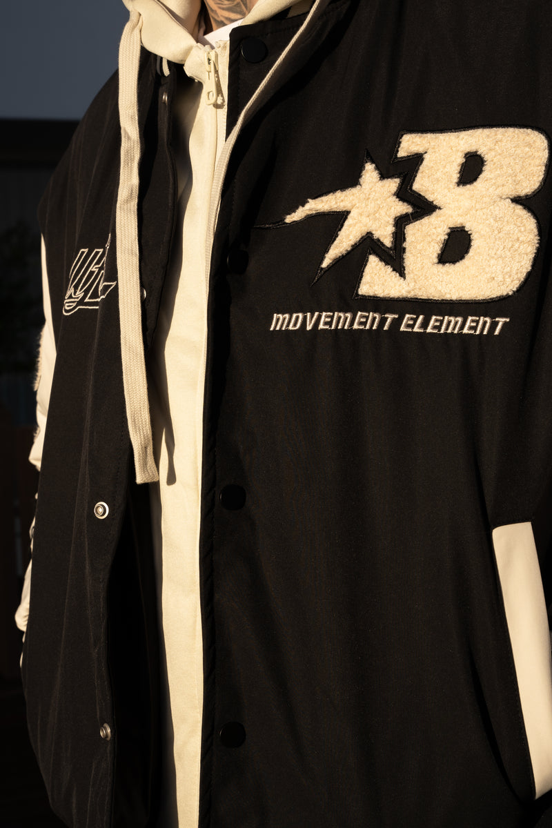 THE RELLFAST HOODED BASEBALL JACKET