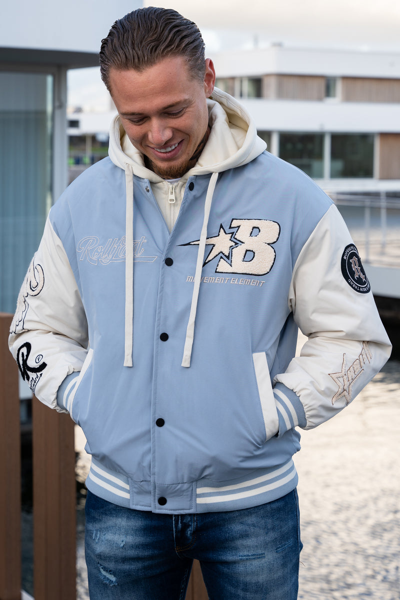 THE RELLFAST HOODED BASEBALL JACKET